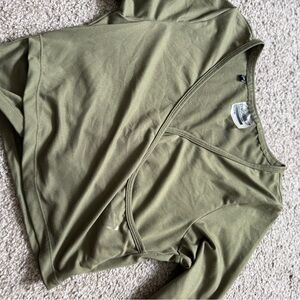 Gymshark Olive Green Performance Top